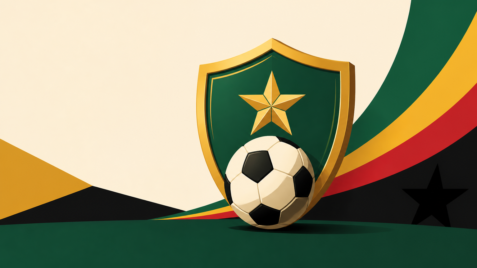 Editorial illustration for a Ghana guide to low-risk sports betting tips, showing budgeting notes and football analysis