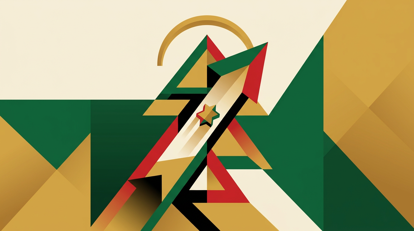 Editorial illustration of a smartphone displaying a generic casino app interface for an adult-only Ghana guide.