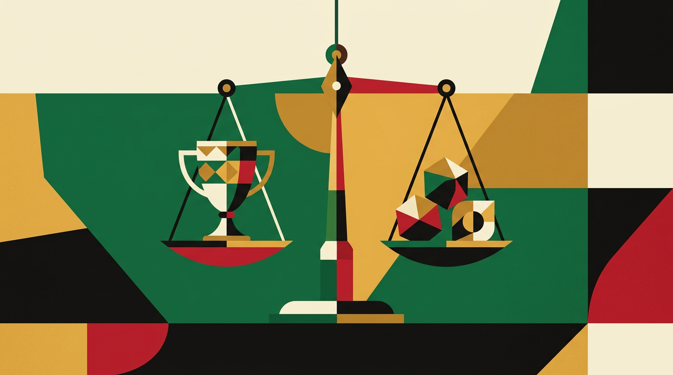 Editorial illustration for a Ghana guide to Champions League betting odds