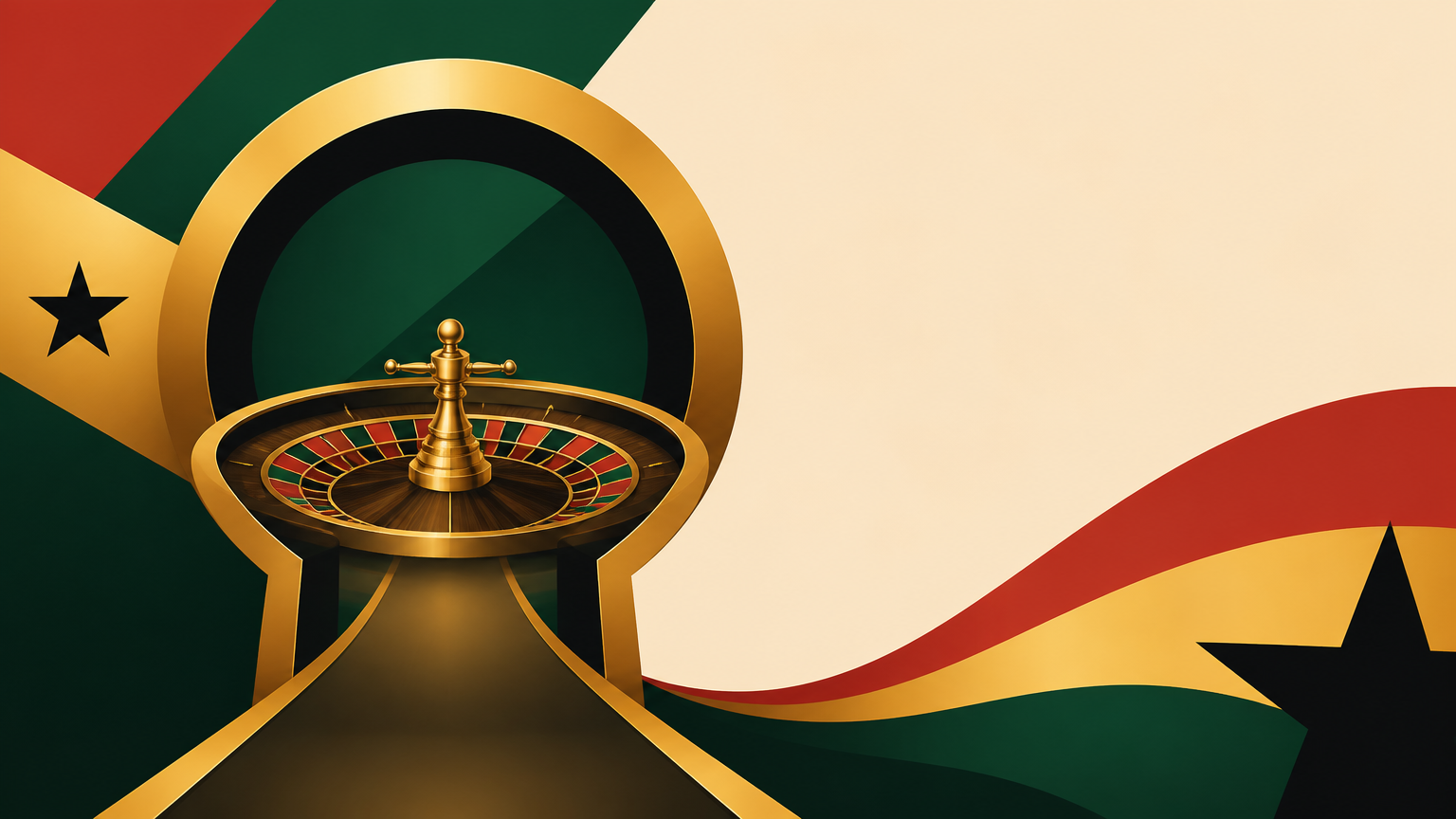 Adult-oriented editorial illustration of a user accessing a generic live casino lobby online for a Ghana guide