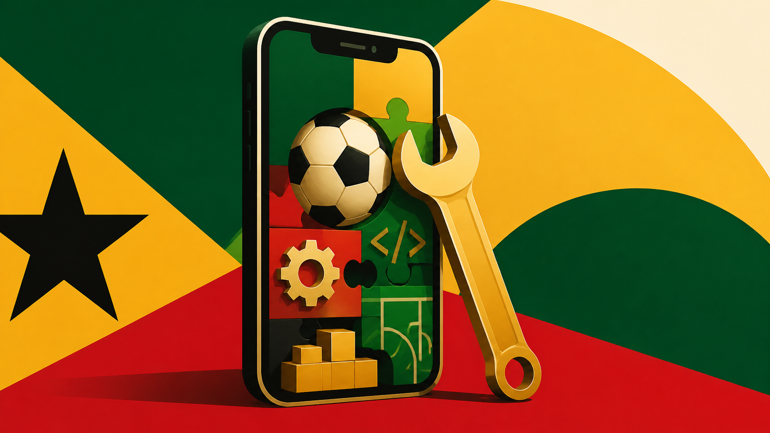 Smartphone with betting app wireframes, planning notes, and security icons for an informational Ghana guide.