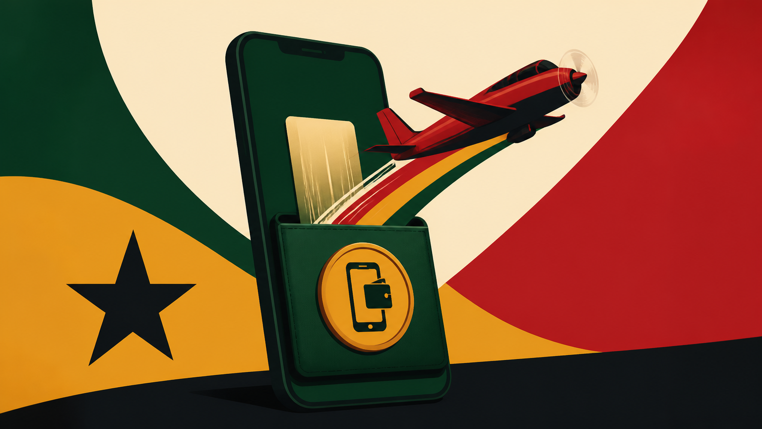 Smartphone and generic online payment screen illustrating mobile money deposits for Aviator in Ghana