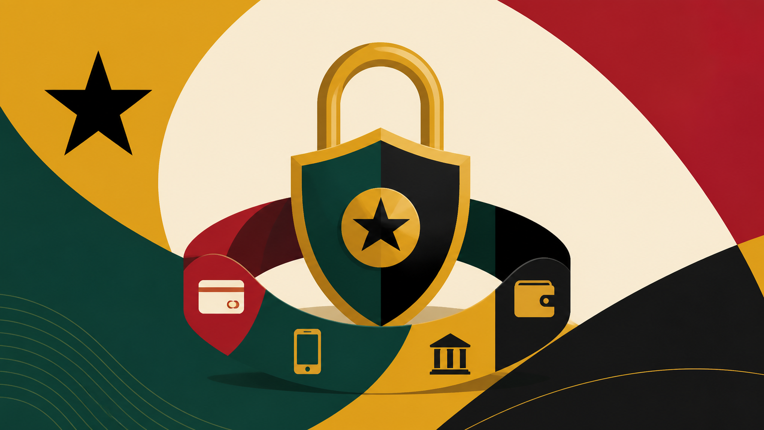 Illustration of online casino payment methods and account verification for adults in Ghana