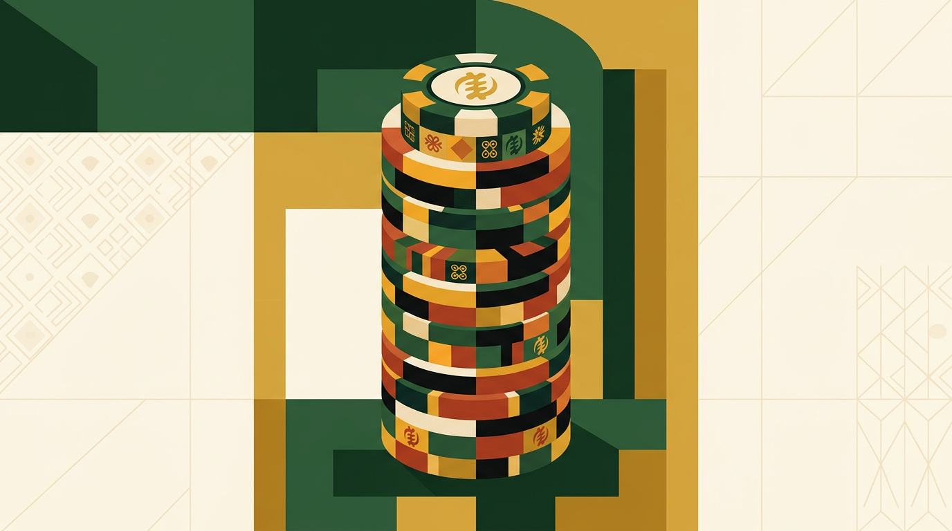 Poker table with cards and chips for an informational poker rules guide