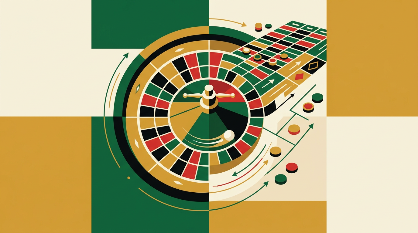 Roulette wheel and table used to illustrate a guide to live roulette for adults in Ghana