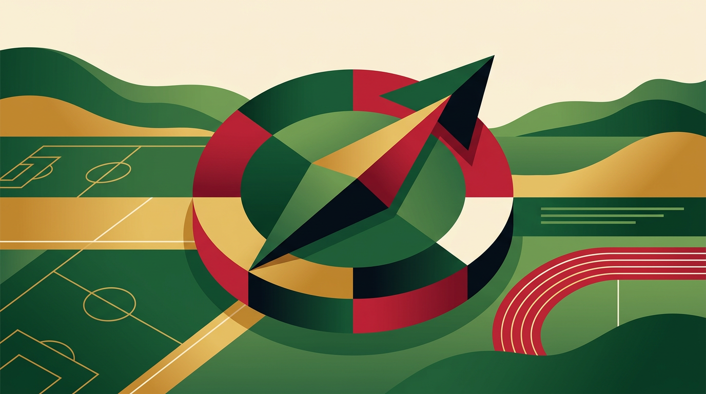 Editorial illustration of generic online sports betting interfaces for adults in Ghana