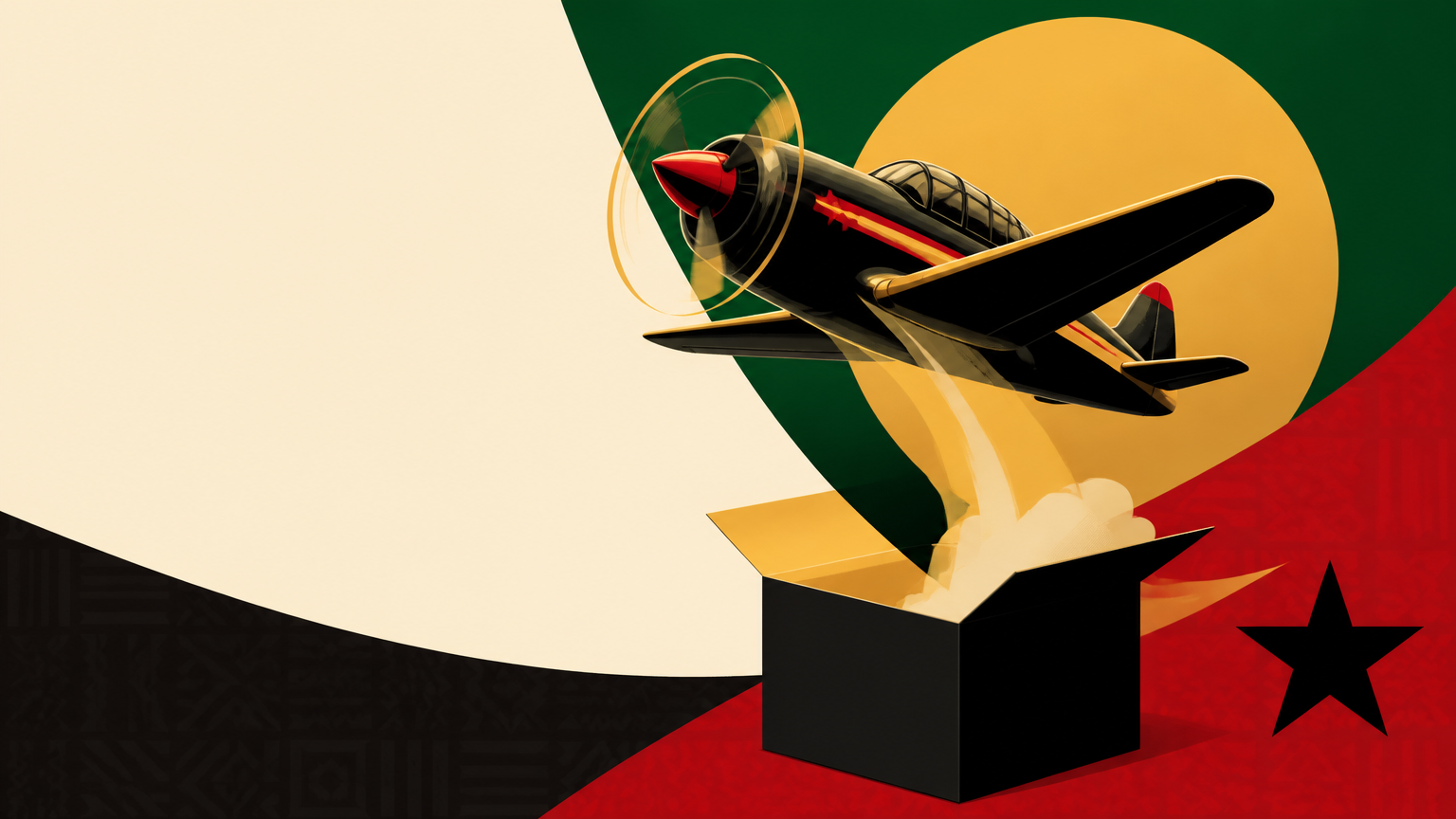 Editorial illustration for an informational Ghana guide about Aviator Game and its crash-style gameplay.