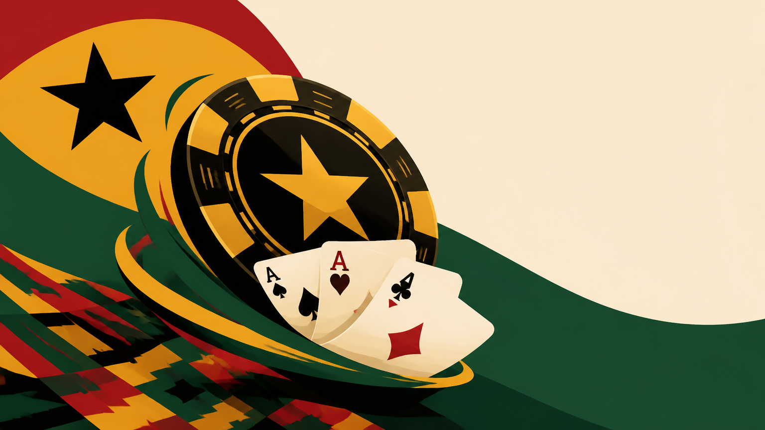 Cards, chips, and a laptop illustrating WSOP poker games online for adult readers in Ghana.